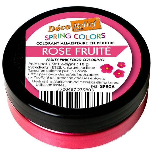 DECO RELIEF COLOUR  INTENSIVE WATER SOLUBLE FOOD COLOUR -FRUITY PINK - 10g #SPR06