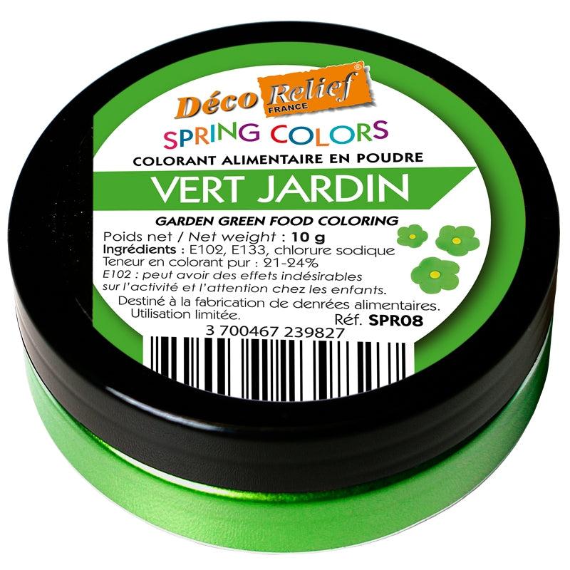 WATER SOLUBLE FOOD COLOURING -GARDEN GREEN - 10g