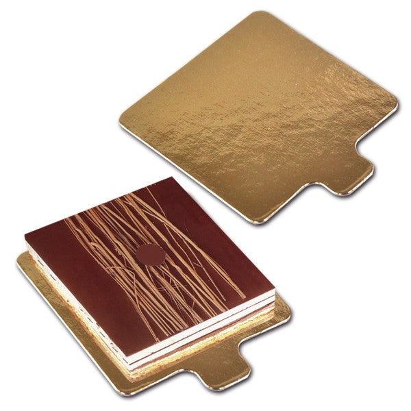 Square Tabs Gold 6 x 6 cm Pack of 40