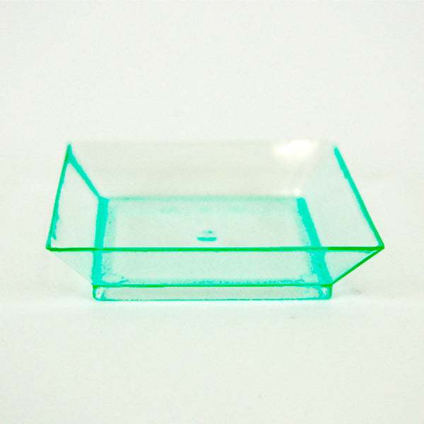 Plastic mini dishes  25 pcs - 6,5 x 6,5 x 1,5 cm
