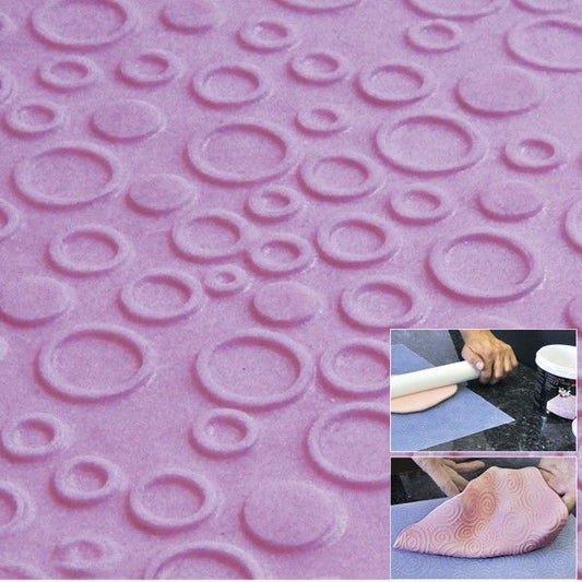 Silicone non stick texture mat  Bubbles 400 x 300mm #DRQE04