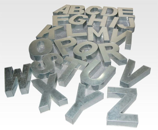 Complete Alphabet Baking tins set "A to Z"