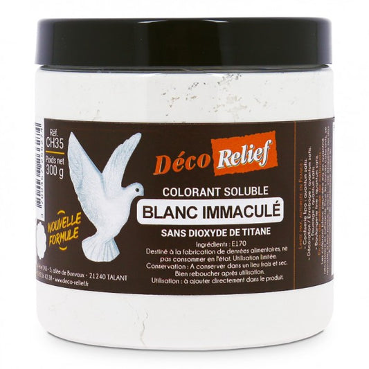 DECO RELIEF COLOUR  Special Chocolate Food Colour -White 300g   CH35