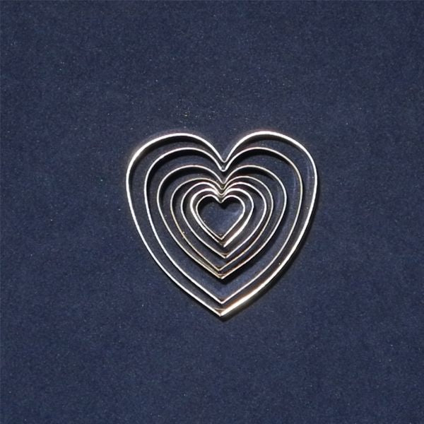 Hearts Cutter set -metal -FC127S Set of 7