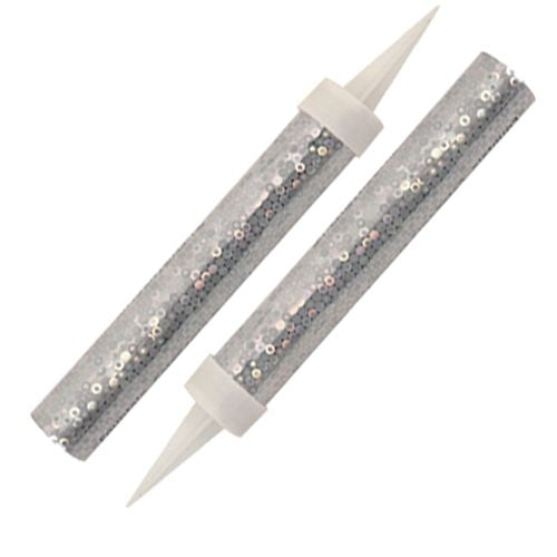Firework / Fountain candles pack of 2 - Silver