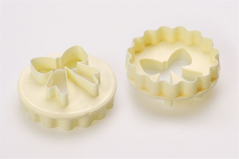 Cup cake cutter  (Double Sided)  Bow / Scallop -FMM