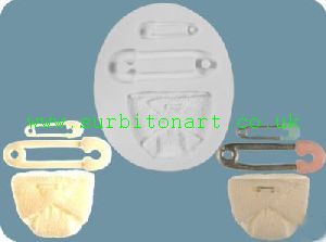 Nappy and Pins -Silicon mould FPC-C094