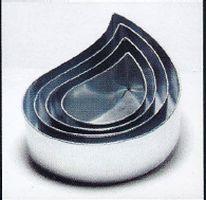 Baking Tin Set-  Tear Drop  Set of 4 Galvanised  baking tins (6, 8, 10 & 12 inch Set)