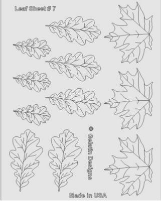 Gelatin Veining Sheet - Leaf set No 7