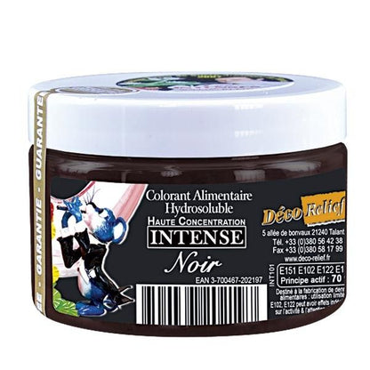 DECO RELIEF COLOUR  Intense Food Colour-   -Black-50g  INT101