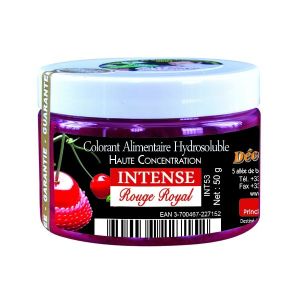 Intense Food Colour-Deco Relief H/C Food Colour  -Royal Red -50g --INT53