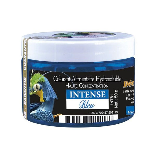DECO RELIEF COLOUR  INTENSIVE WATER SOLUBLE FOOD COLOUR -Blue -50g #INT81