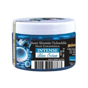 DECO RELIEF COLOUR  INTENSIVE WATER SOLUBLE FOOD COLOUR  -Ocean Blue -50g   INT84