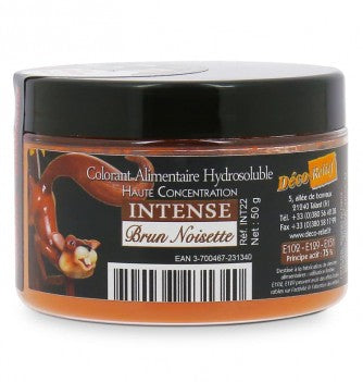 INT22-INTENSE WATER SOLUBLE FOOD COLOURING POWDER - HAZELNUT...Deco Relief