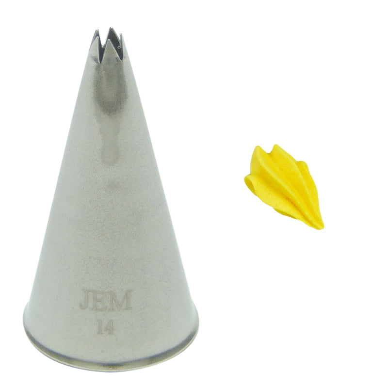 JEM Open Star Pipping Nozzles  No 14