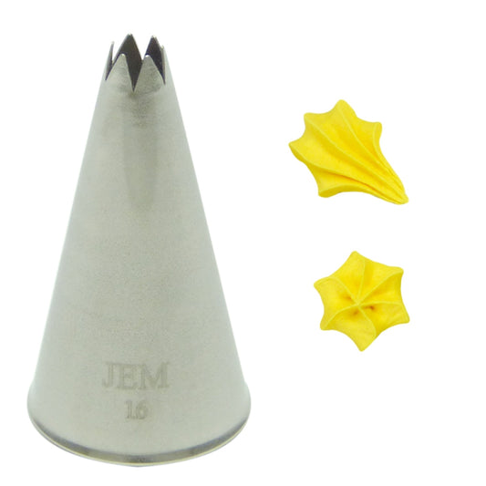 JEM Open Star Pipping Nozzle No 16 #NZ16