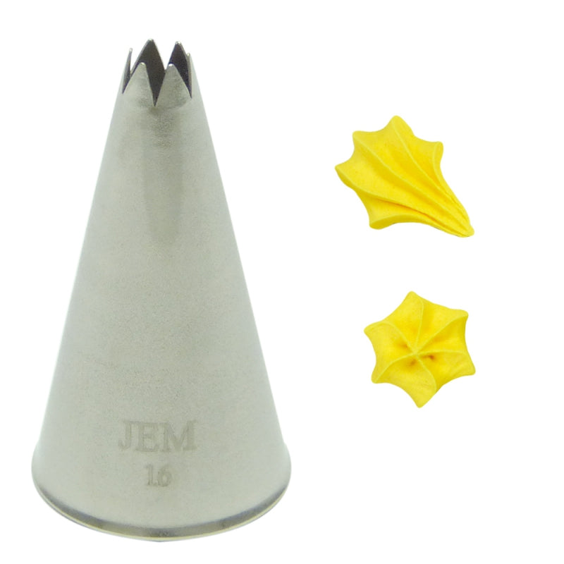 JEM Open Star Pipping Nozzle No 16