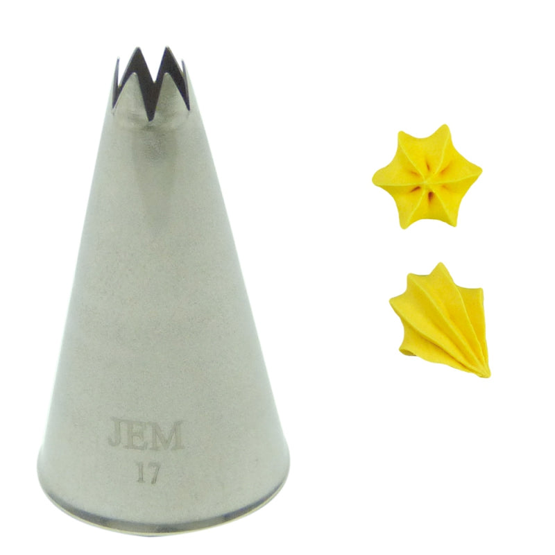 JEM Open Star Pipping Nozzle No 17