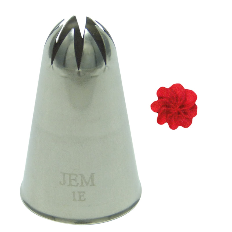JEM Pipping Nozzles  Large Drop Flower Nozzles No 1E