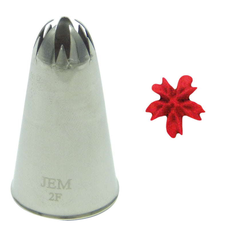 JEM Pipping Nozzles Large Drop Flower Nozzles No 2F
