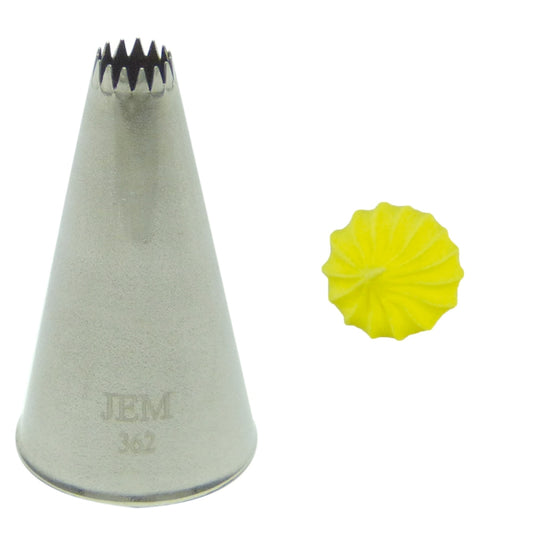 JEM Open Star Piping Nozzle No 362 #NZ362
