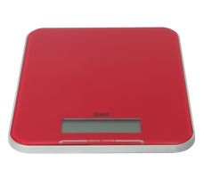 Electronic Kitchen Scales and Clock - Red