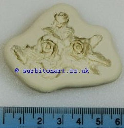 Mini roses with leaves mould