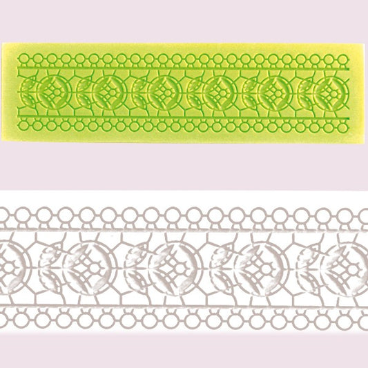* Silicon Cake Lace Mat  Arabesque Flower Fresco  #OIL406
