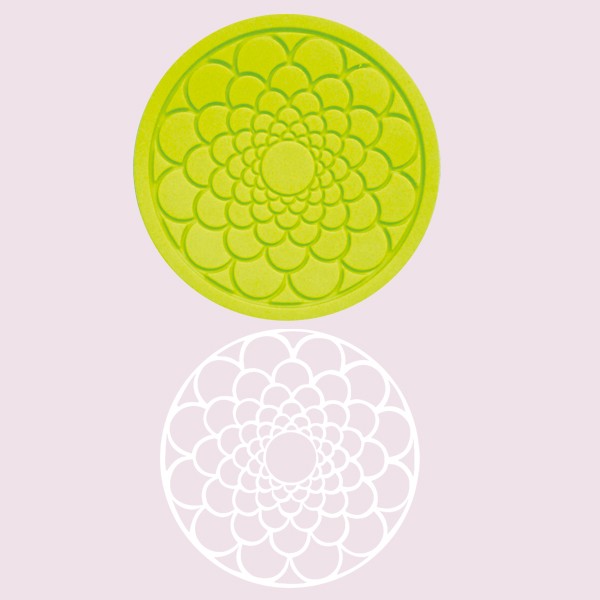 * Silicon Cake Lace mould Rosette Pattern #OIL446