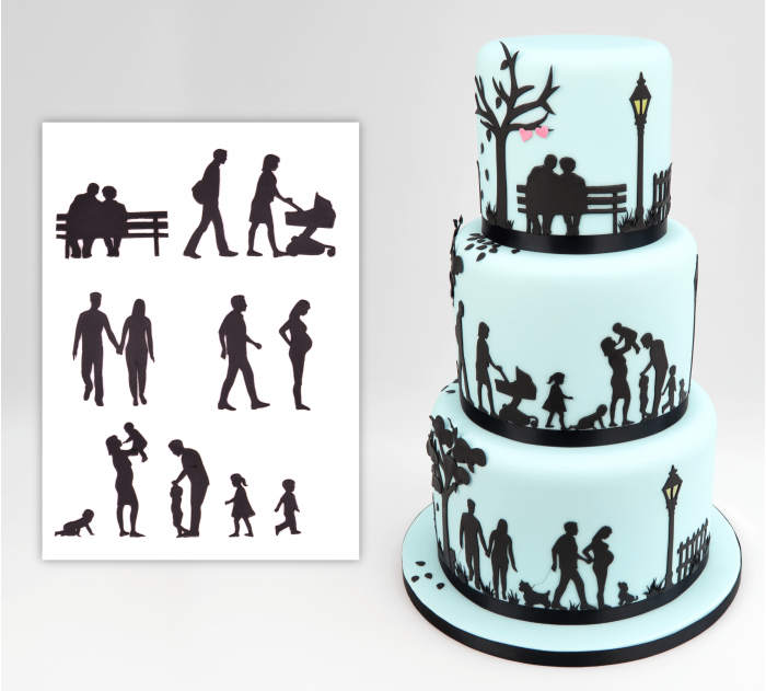 Family Silhouette Set - by Patchwork Cutters