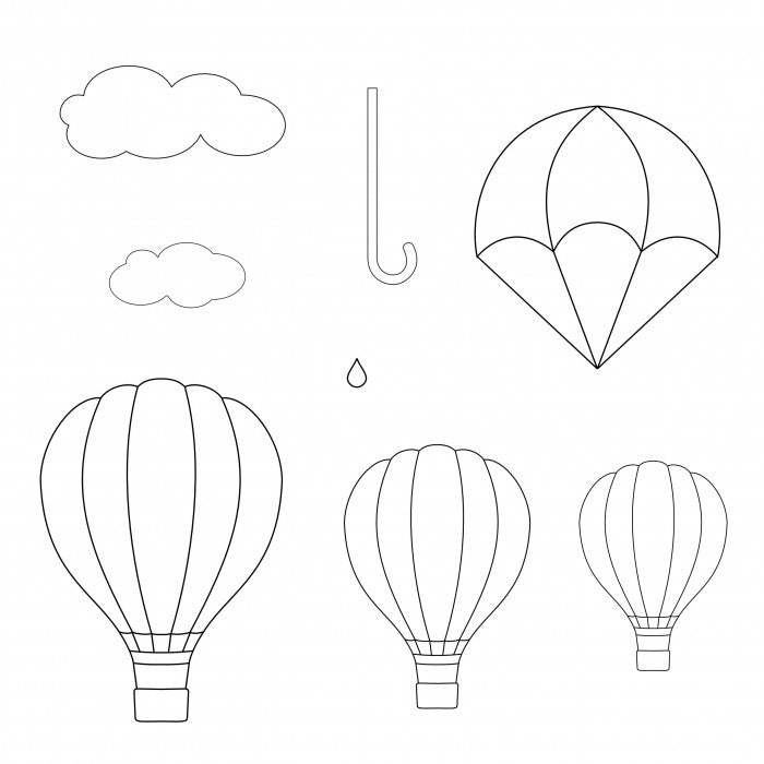Hot Air Balloons, Umbrella & Parachute - PC