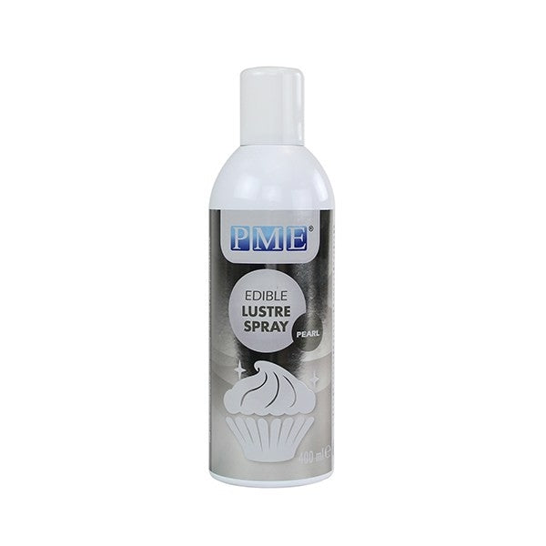 PME Edible Lustre spray (Aerosol)  PEARL  400ml (Please see the shipping note)