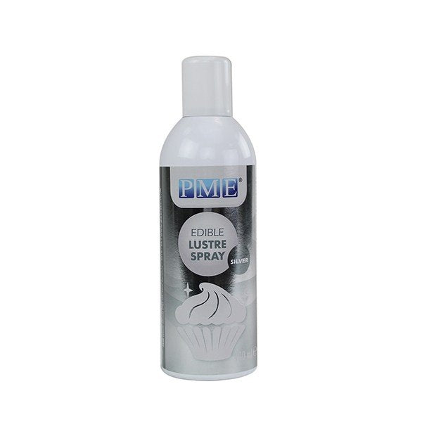 PME Edible Lustre spray (Aerosol)  SILVER 400ml  (Please see the shipping note)