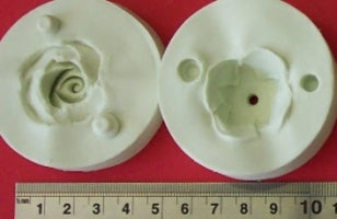 Rose & Calyx - 3D 30mm diameter DPM Mould