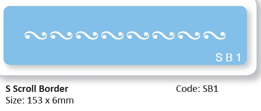 Stencil S Scroll Border