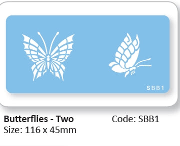 Stencil Butterflies - Two , Stencil  -