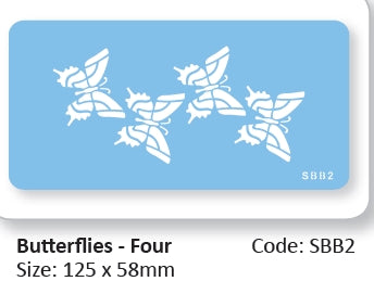 Stencil Butterflies - Four,  -#-SBB2