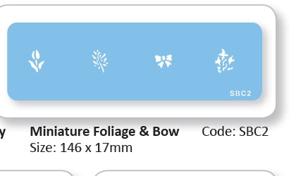 Stencil Miniature Foliage