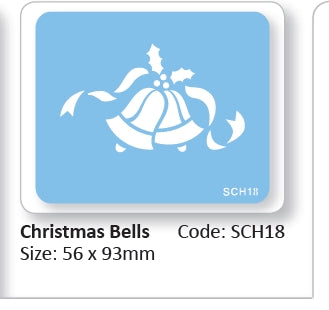 Christmas Bells Stencil  -