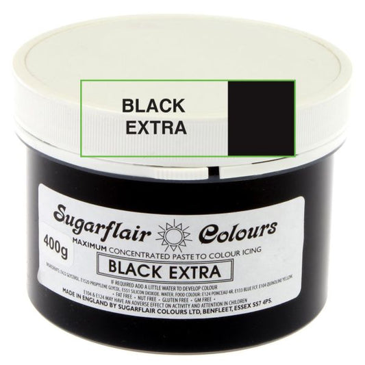 Sugarflair  Spectral Paste Black Extra Max - 400g