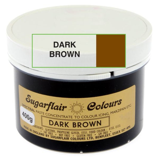Sugarflair  Spectral Paste Dark Brown- 400g