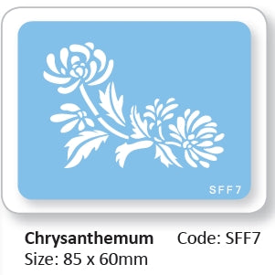 Stencil Chrysanthemum SFF7