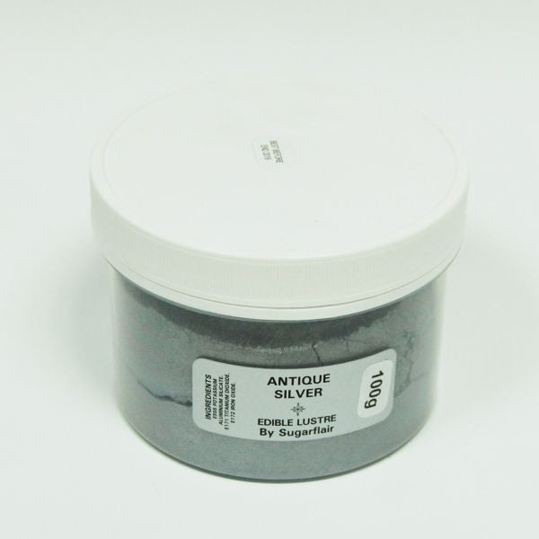 Sugarflair Lustre  Dusting -Antique Silver 100g Value pack