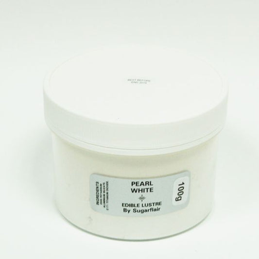Sugarflair Lustre  Dusting -Pearl White -100g Value pack