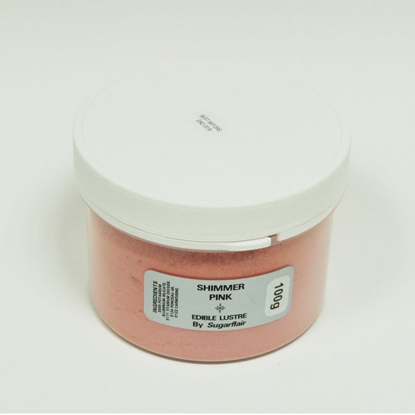 Sugarflair Lustre  Dusting -Shimmer Pink 100g Value pack