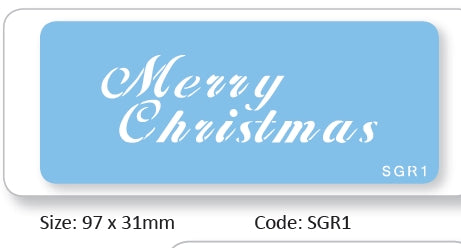 Stencil Merry Christmas,