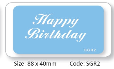 Stencil Happy Birthday