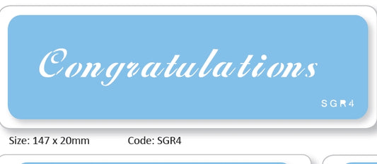 Stencil Congratulation  -  by JEM#SGR4