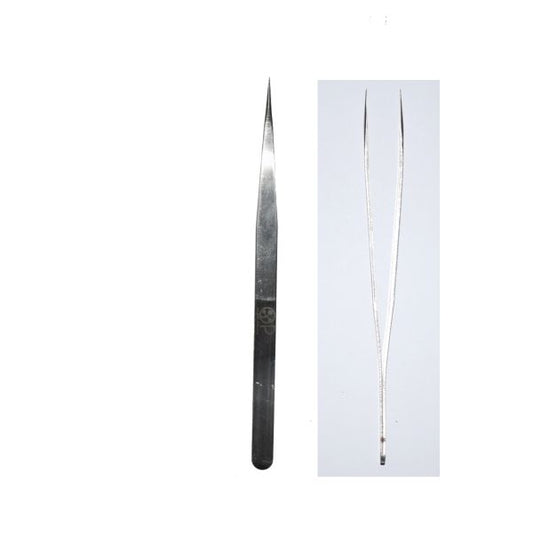 Stainless Steel Sharp Pointed End Tweezer  5.5"