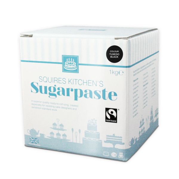 SK Fairtrade Sugarpaste  Tuxedo Black 1kg